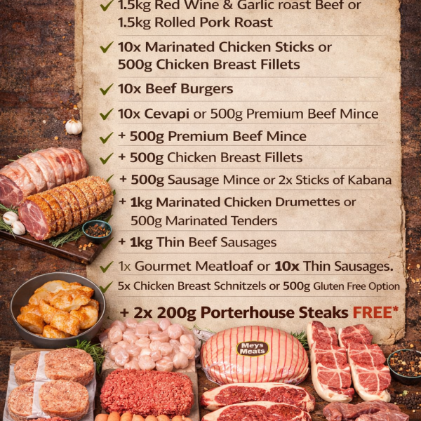 Autumn Edition- GET 2x 200g Porterhouse Steaks FREE!