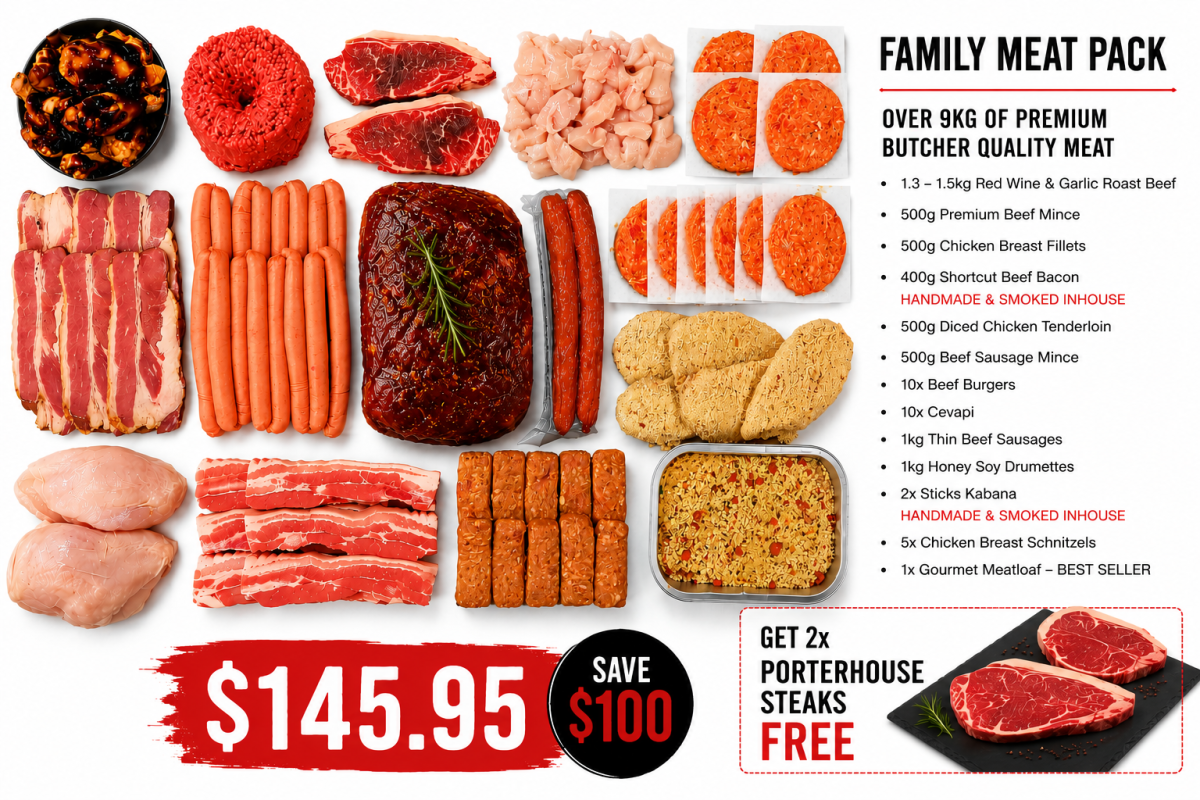 Meys Family Box- BONUS 2x Premium Grass-fed Porterhouse Steaks