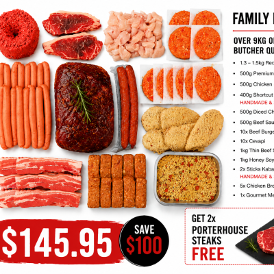 Meys Family Box- BONUS 2x Premium Grass-fed Porterhouse Steaks