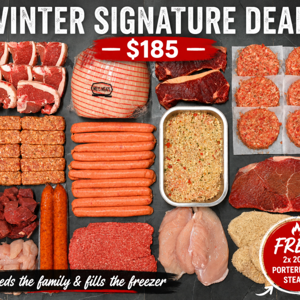 Winter Signature Deal- GET 2x 200g Grass-fed Porterhouse Steaks FREE