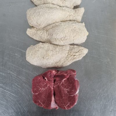 EXCLUSIVE UPGRADE- 2x Grass-fed Eye Fillet Steaks, 4x Chicken & Garlic Kievs 