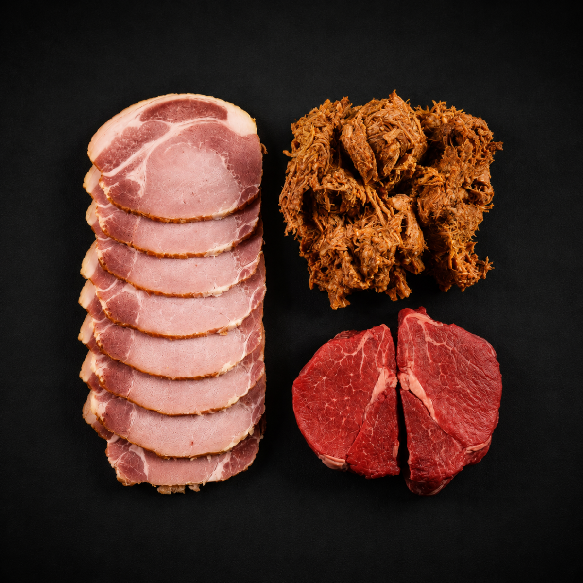 STEAK, BACON & PULLED PORK UPGRADE